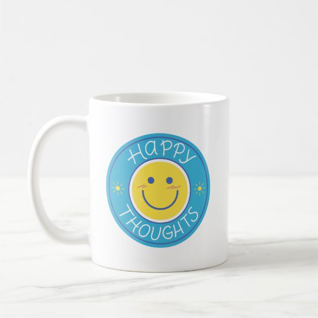 Mug Mini-gai Vibrant souriant visage jaune (Gauche)