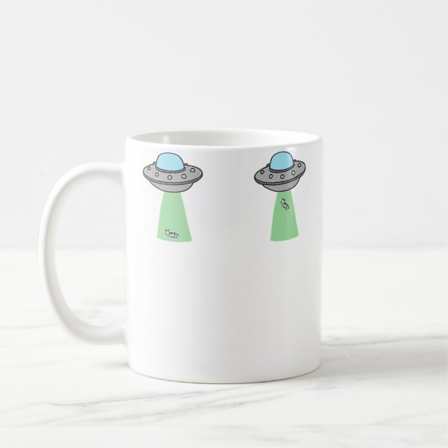 Mug Mini Ufo Cow Abduction (2 Pack) (Gauche)