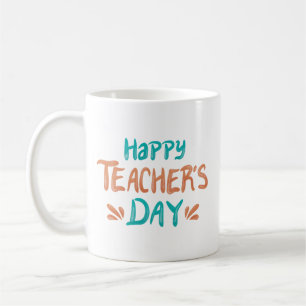 Mug Minialiste Turquoise chaleureux Orange heureux Ens
