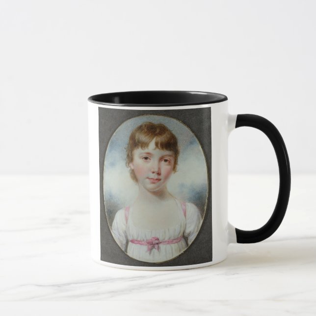 Mug Miniature d'une jeune fille (Droite)