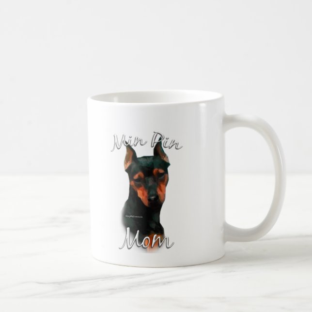 Mug Miniature Pinscher (noir) Maman 2 (Droite)