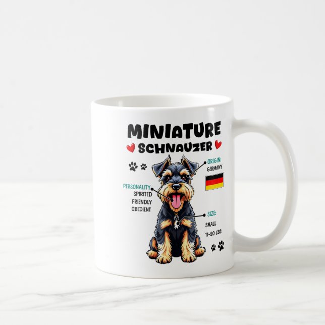 Mug Miniature Schnauzer Owner Funny Mini Schnauzer Lov (Droite)
