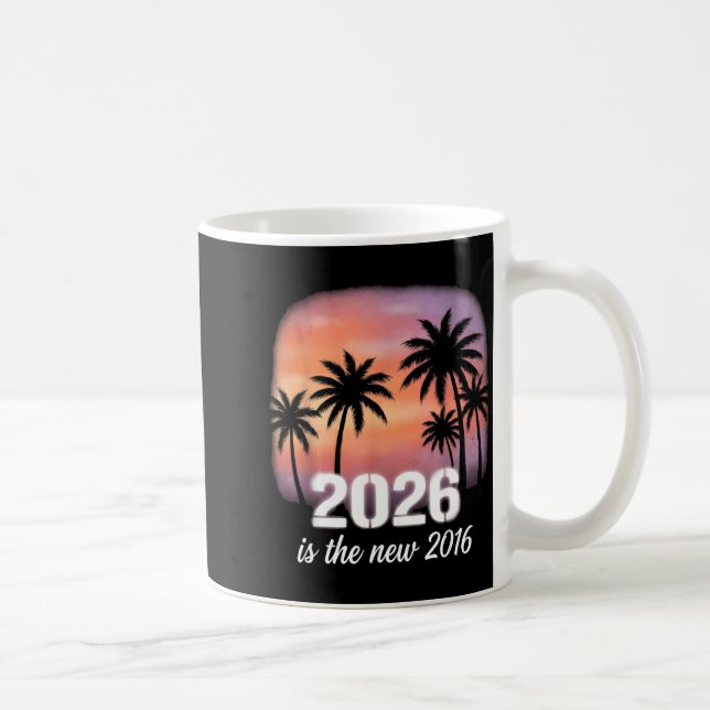 Mug Minimal 2026 Nouveau 2016 Rétro Tropical (Droite)