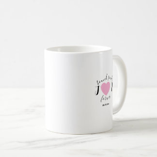 Mug Minimal and chic couples initials wedding