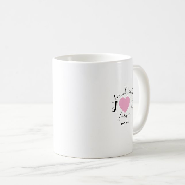 Mug Minimal and chic couples initials wedding  (Devant droit)