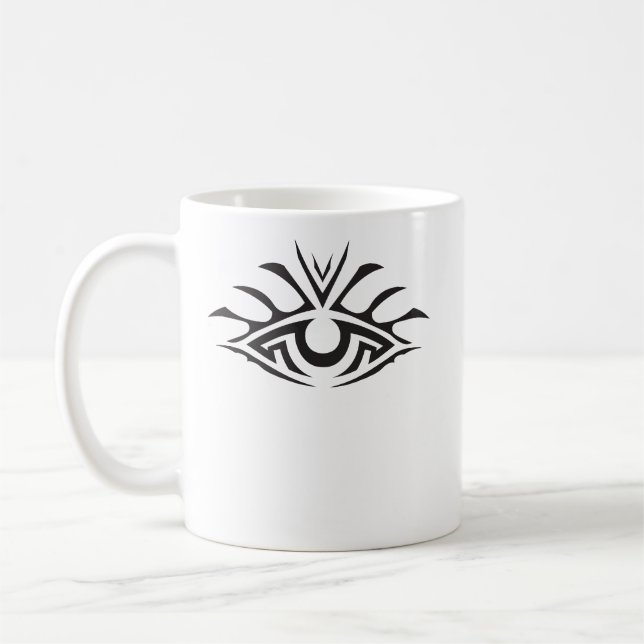Mug Minimal Black Ink Tattoo Style Artwork (Gauche)