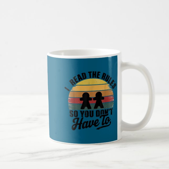 Mug Minimal Drôle je lis les règles pour que vous ne j (Droite)