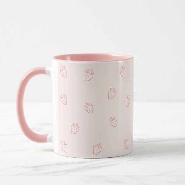 Mug Minimalisme de la fraise (Gauche)