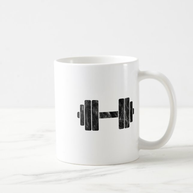 Mug Minimalisme des haltères - Levage de poids et cult (Droite)