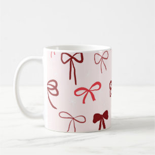 Mug Minimaliste à Ruban Rouge