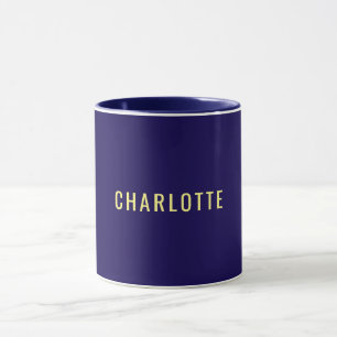 Mug Minimaliste Classique Professionnel Nom de Couleur