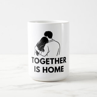 Mug Minimaliste Couple Ensemble Est La Maison