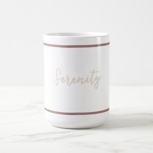 Mug Minimaliste de sérénité découpé (Centre)