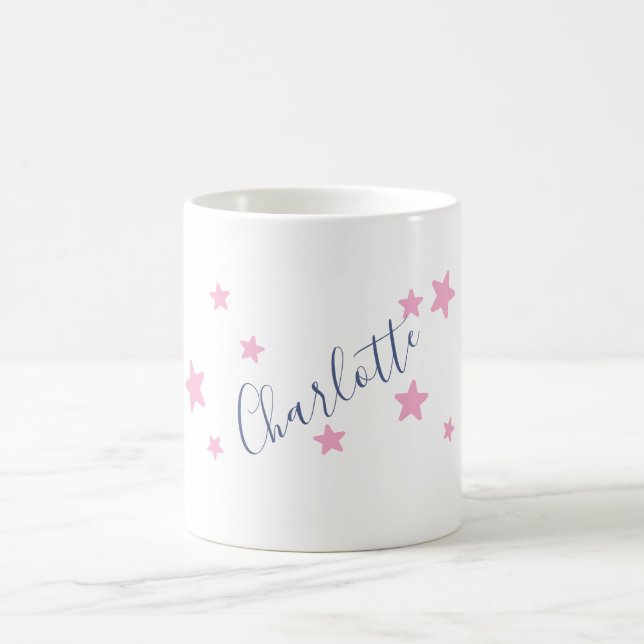 Mug Minimaliste Élégant Classique Nom Professionnel (Centre)