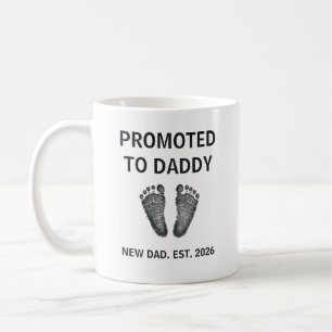 Mug Minimaliste Moderne Empreinte de Bébé Encrée pour 