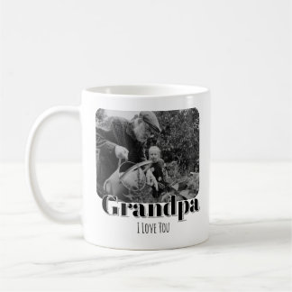 Mug Minimaliste Moderne personnalisable Grand-père et 