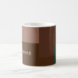 Mug Minimaliste moderne Plaque manuscrite propre nom B