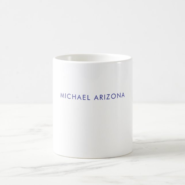 Mug Minimaliste Moderne Simple Nom Propre (Centre)