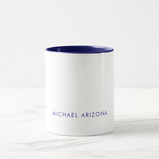 Mug Minimaliste Moderne Simple Nom Propre (Centre)