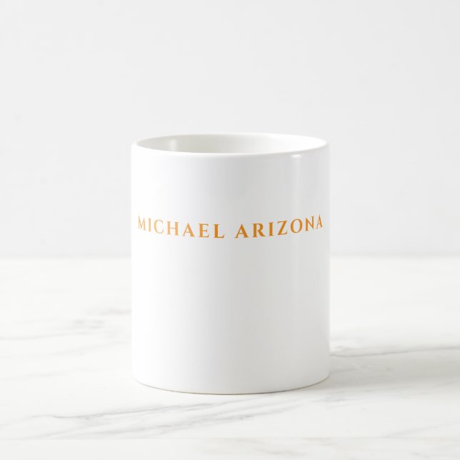 Mug Minimaliste Moderne Simple Nom Propre (Centre)