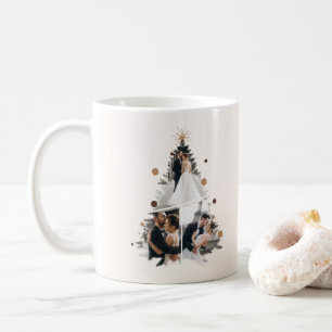 Mug Minimaliste Notre Premier Marié Noël Trois Photo