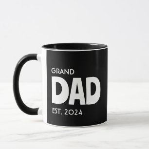 Mug Minimaliste PAPA avec année personnalisée