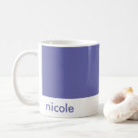 Mug Minimaliste Personnaliser votre nom Périwinkle ble<br><div class="desc">Minimaliste Personnalisez votre nom Periwinkle Blue Coffee Mug parfait comme un cadeau à votre famille,  amis et aimé cette saison de vacances.</div>