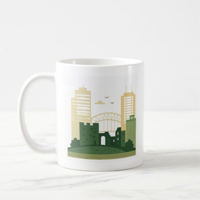 Mug minimaliste Piel Castle - Cadeau historique de (Gauche)