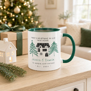 MUG MINIMALISTE PREMIER NOËL DANS NOTRE NOUVELLE MAISO