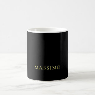 Mug Minimaliste ProfeNassional Or & Noir Nom