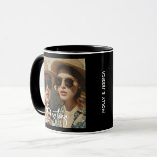 Mug Minimaliste Une Photo Noms Besties Amitié