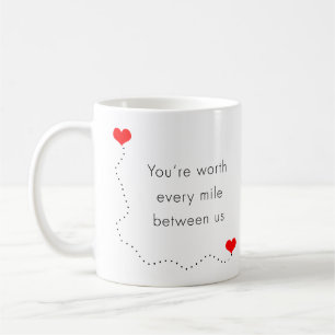 Mug minimaliste "vous valez chaque mille entre nous "