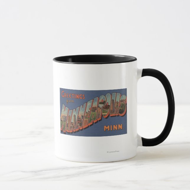Mug Minneapolis, Minnesota - Scènes de grandes lettres (Droite)