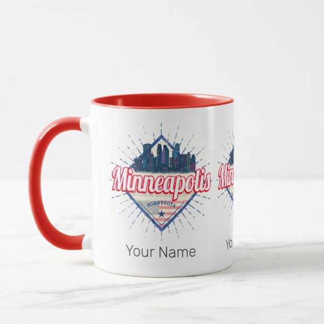 Mug Minneapolis Minnesota USA Skyline États-Unis (Gauche)