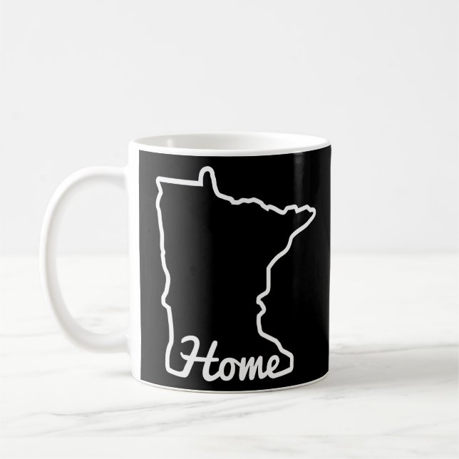 Mug Minnesota Accueil Mn State Map Minnesotan (Gauche)