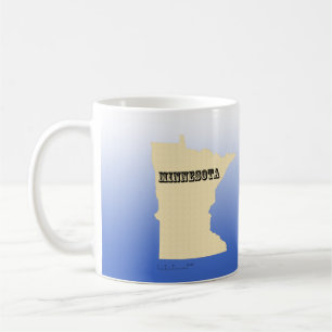 Mug - Minnesota State Map avec la ville