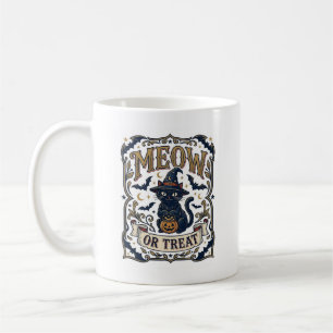 Mug Minou ou traiter Chat Halloween Chat Fantomatique 