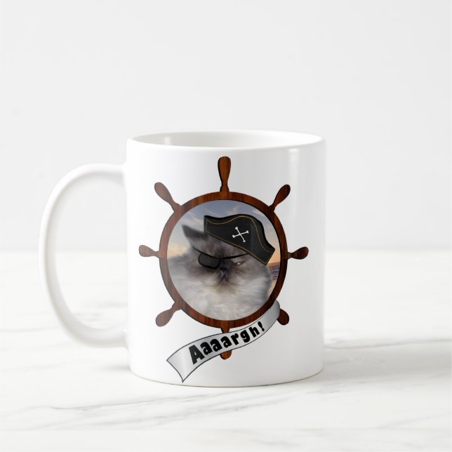 Mug Minou persan de pirate (Gauche)