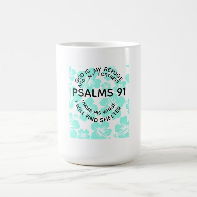 Mug Mint psalms 91 flower  (Centre)