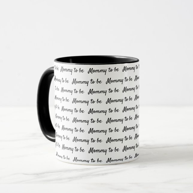 Mug Minuscule Momie personnalisée pour être texte Pers (Devant gauche)