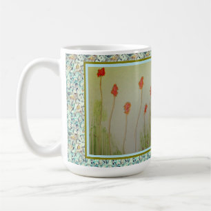 Mug Minuscules Fleurs Sauvages Rouges