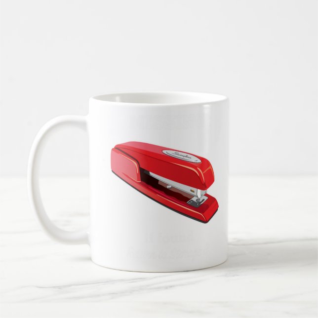 Mug MiOffice Space Swingline Red Stapler Milton Storag (Gauche)