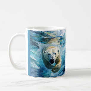 Mug Mirage arctique : Le Monarque de la natation