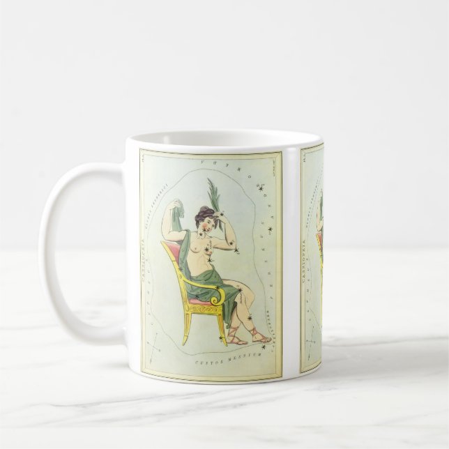 Mug Miroir d'Urania, Carte céleste d'astronomie vintag (Gauche)