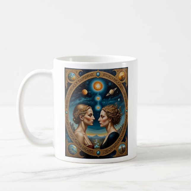 Mug Mirror céleste déesses cosmique (Gauche)