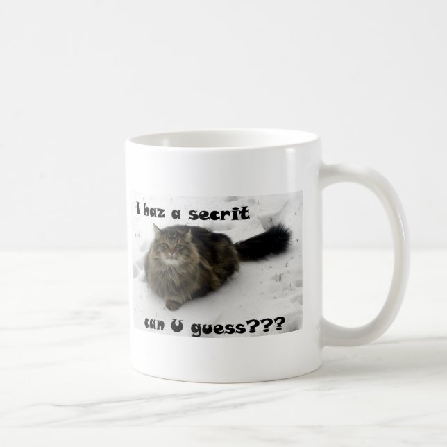 Mug Mischievous Maine Coon dans la neige (Droite)