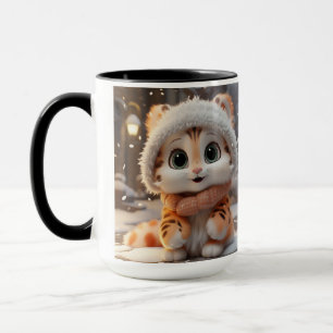 Mug Misha - Un léopard des neiges moelleux