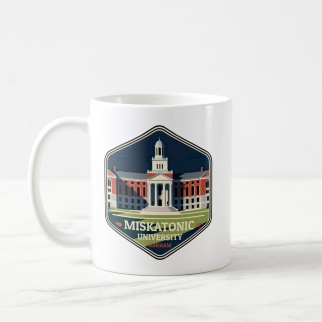 Mug Miskatonic University Arkham Vintage Travel Badge (Gauche)