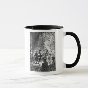 Mug Missionnaires de Moravian parmi les Indiens