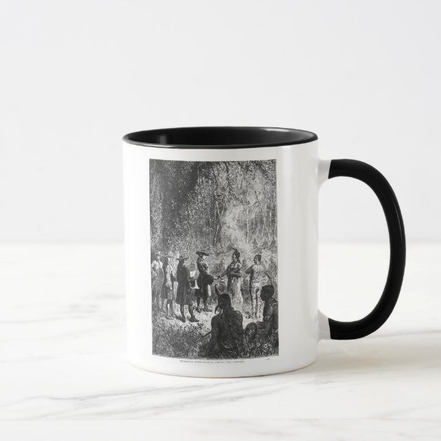 Mug Missionnaires de Moravian parmi les Indiens (Droite)